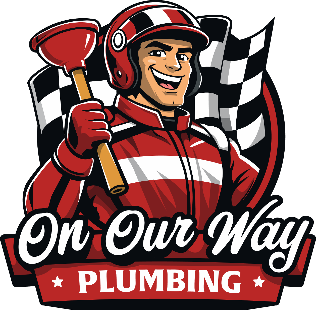 On Our Way Plumbing logo